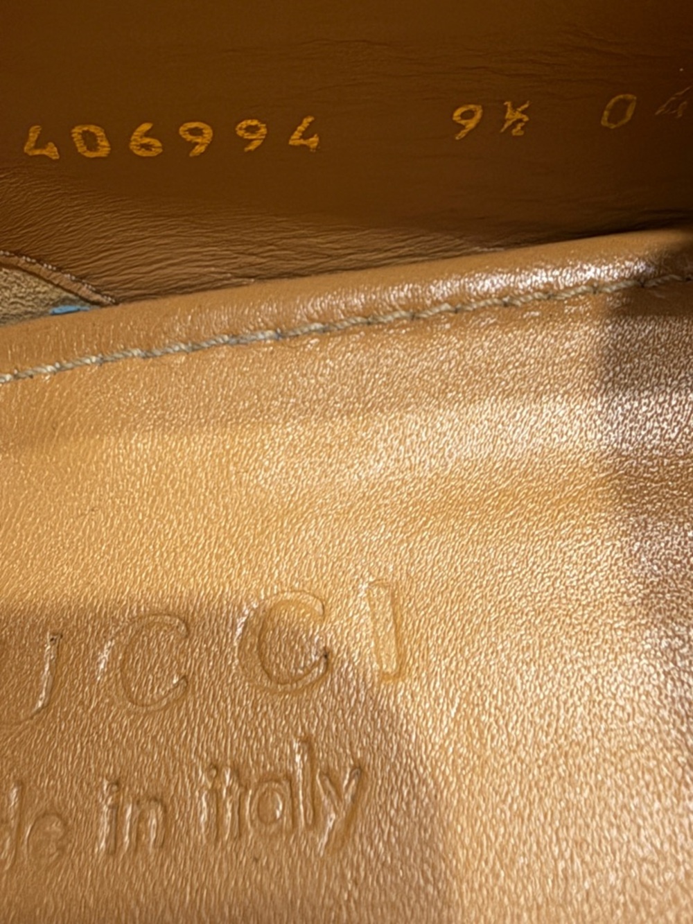 GUCCI JORDAAN Horsebit Leather Loafer Brown Ombre 9.5 / 10 US $1100 1953 - Picture 11 of 13